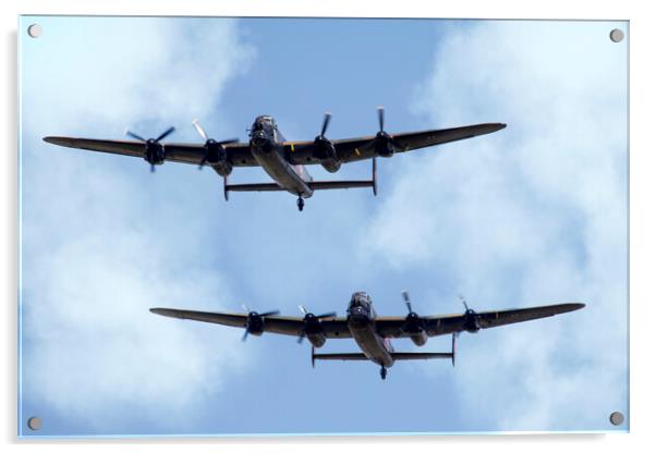 Lancaster Bombers Acrylic by J Biggadike