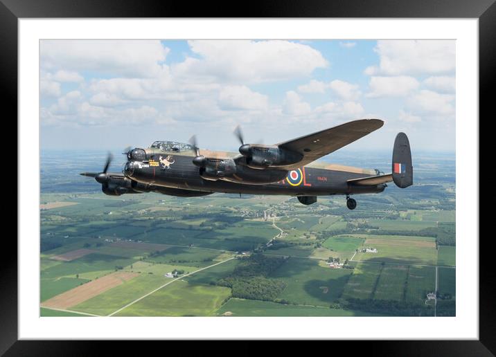 Lancaster Bomber - Leader Framed Mounted Print by J Biggadike