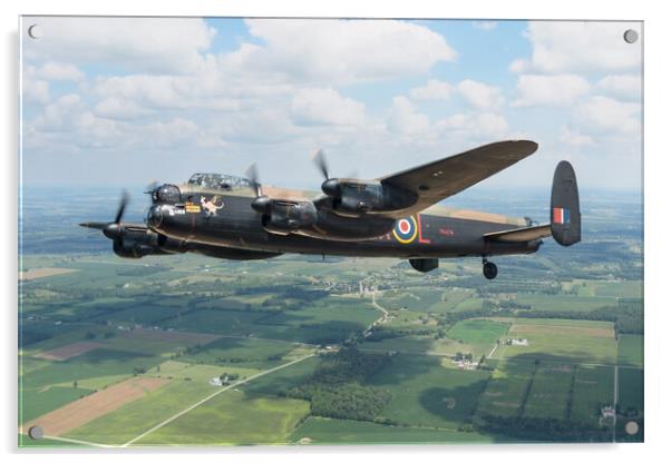 Lancaster Bomber - Leader Acrylic by J Biggadike