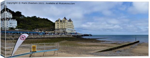 The Majestic Llandudno Pier Canvas Print by Mark Chesters