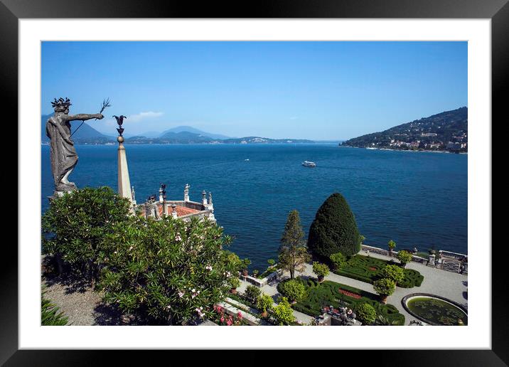 ISOLA  BELLA,.LAKE MAGGIORE.ITALY Framed Mounted Print by Philip Enticknap