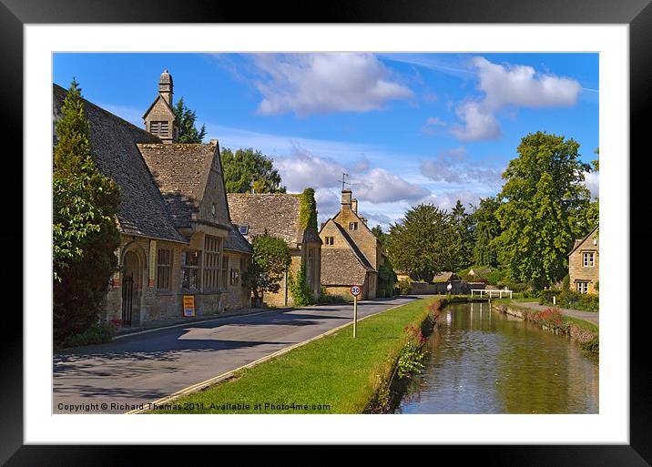 Cotswold Village Framed Mounted Print by Richard Thomas