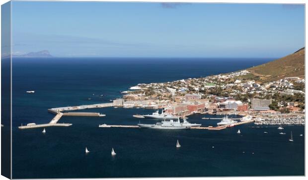 Simon's Town Naval Base, South Africa Canvas Print by Neil Overy