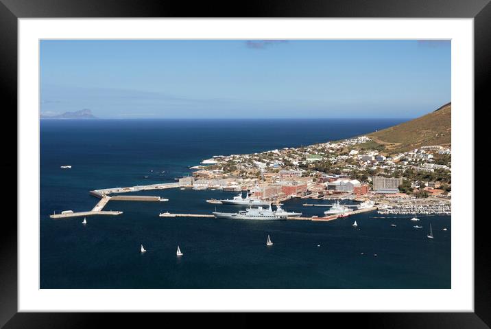 Simon's Town Naval Base, South Africa Framed Mounted Print by Neil Overy