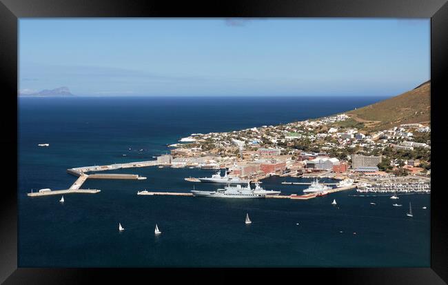 Simon's Town Naval Base, South Africa Framed Print by Neil Overy
