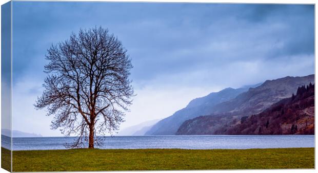 Loch Ness from Fort Augustus Canvas Print by John Frid
