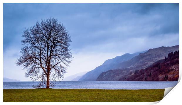 Loch Ness from Fort Augustus Print by John Frid