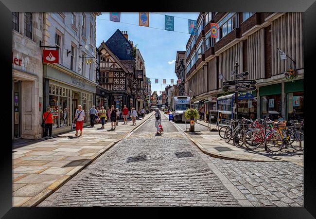 Shrewsbury High Street  Framed Print by Hectar Alun Media