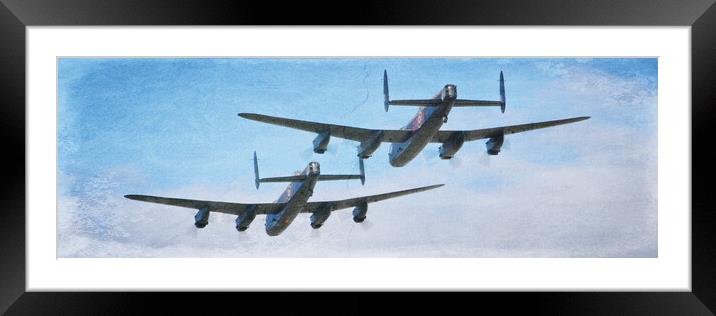 Lancaster bombers Framed Mounted Print by Allan Durward Photography