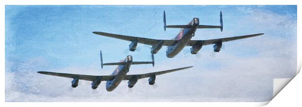 Lancaster bombers Print by Allan Durward Photography