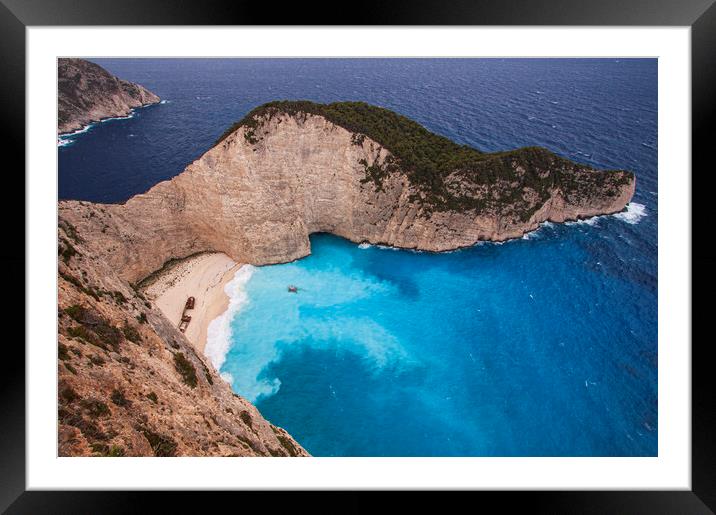 The Enigmatic Shipwreck Cove Framed Mounted Print by Rory Trappe