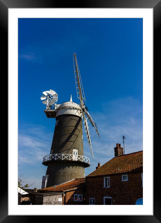 Bircham Windmill Framed Mounted Print by Clive Wells