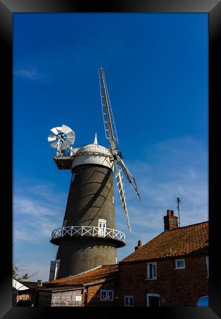 Bircham Windmill Framed Print by Clive Wells