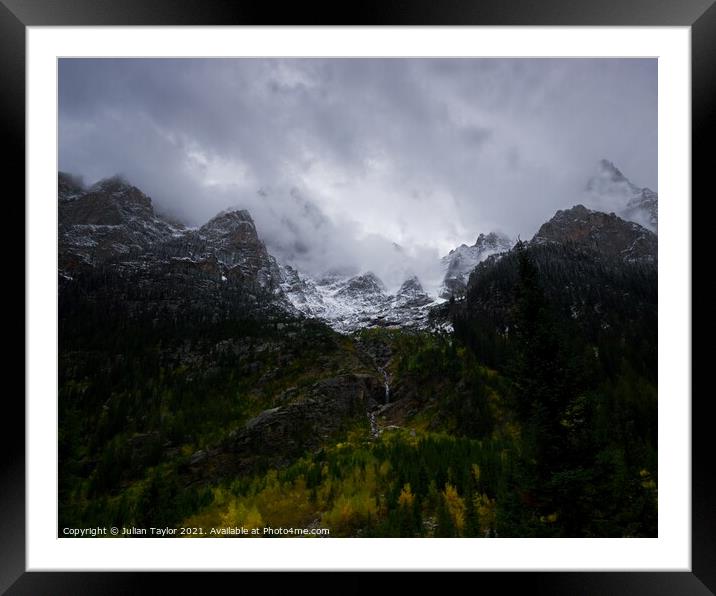 The Grand Tetons Framed Mounted Print by Jules Taylor