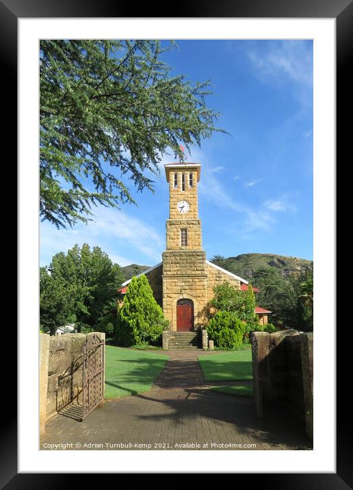 NG Church, Bester Street, Clarens, Free State Framed Mounted Print by Adrian Turnbull-Kemp