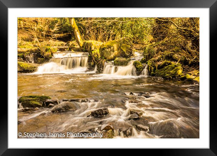 River Rivelin Framed Mounted Print by Stephen Hollin