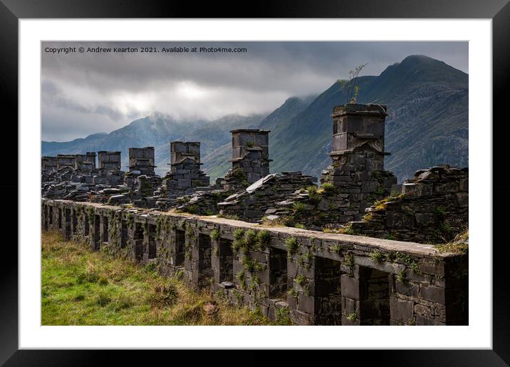 Anglesey Barracks, Dinorwig quarry, Llanberis Framed Mounted Print by Andrew Kearton