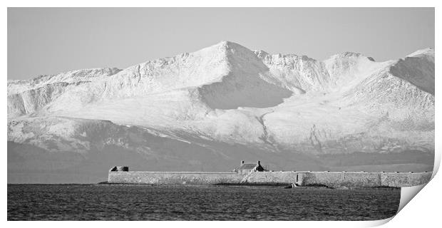 Saltcoats and Arran Print by Allan Durward Photography
