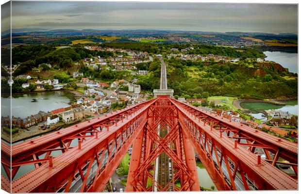 View from the Forth Bridge Canvas Print by Keith Rennie