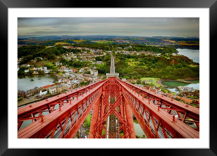 View from the Forth Bridge Framed Mounted Print by Keith Rennie