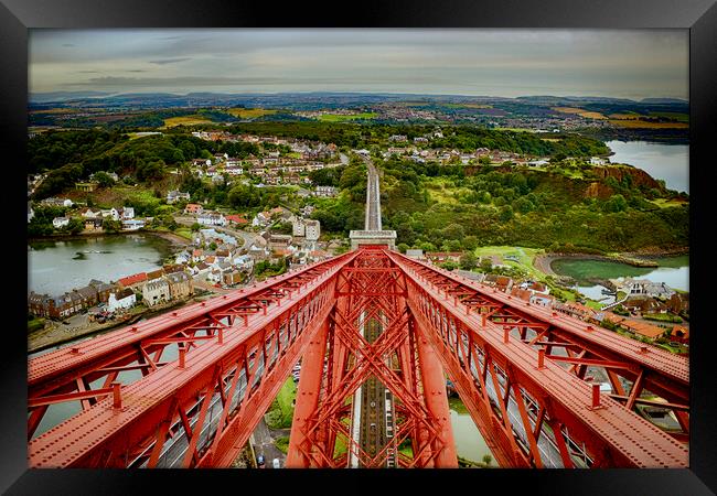 View from the Forth Bridge Framed Print by Keith Rennie