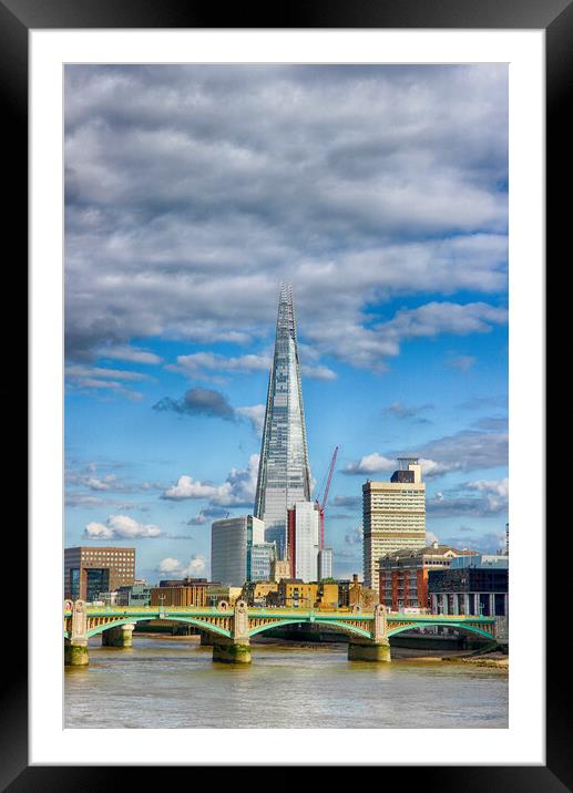 The Shard Framed Mounted Print by Keith Rennie