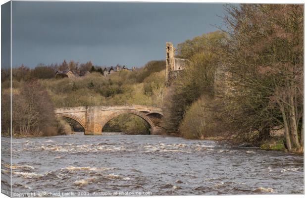 Bright Interval on County Bridge, Barnard Castle, Teesdale Canvas Print by Richard Laidler