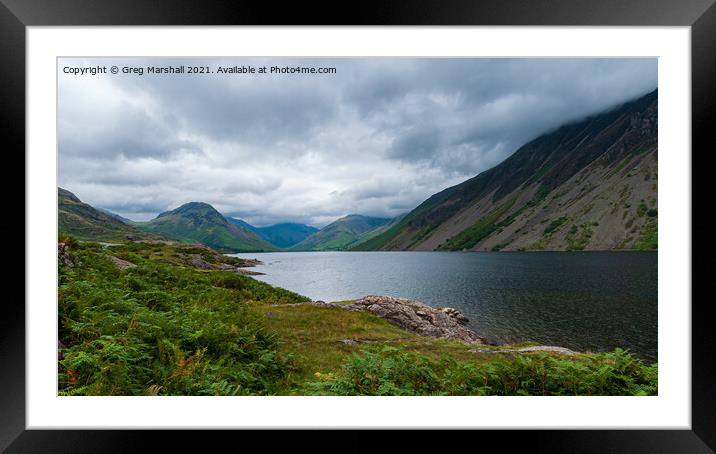 Wast Water Wasdale Valley The Lake District Framed Mounted Print by Greg Marshall