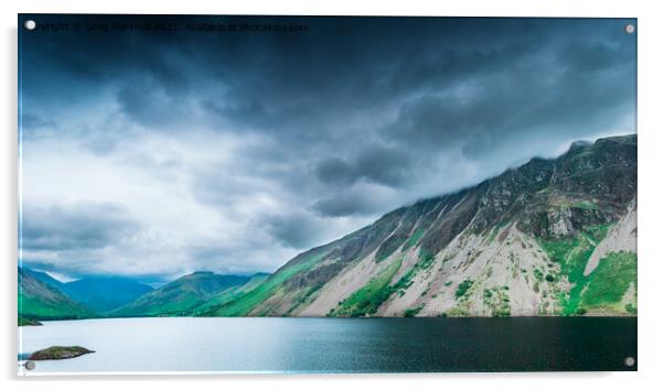 Wast Water Wasdale Valley The Lake District Acrylic by Greg Marshall