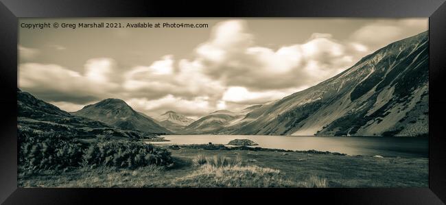 Wast Water Wasdale Valley The Lake District Framed Print by Greg Marshall