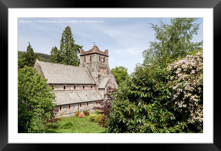 Church of St Mary Betws-y-Coed Framed Mounted Print by Pearl Bucknall