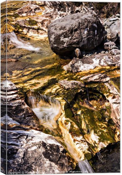 White marble river bed, Torrin, Skye Canvas Print by Photimageon UK