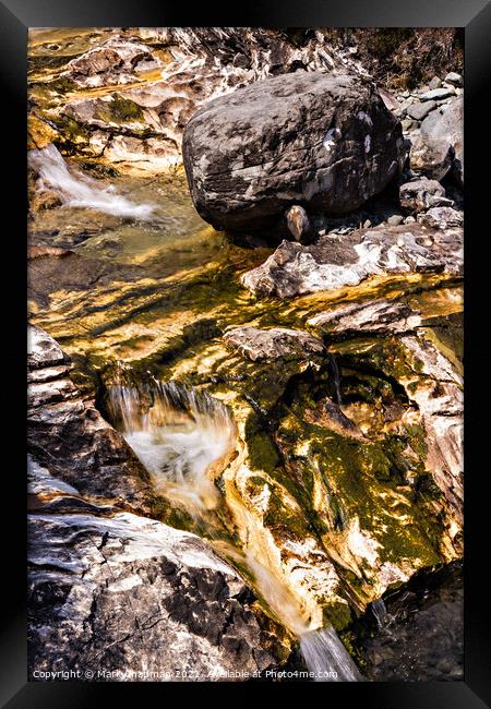 White marble river bed, Torrin, Skye Framed Print by Photimageon UK