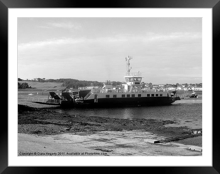 Strangford/portaferry Ferry Framed Mounted Print by Ciara Hegarty