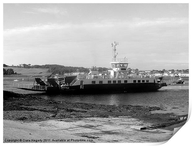 Strangford/portaferry Ferry Print by Ciara Hegarty