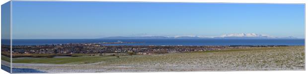 Arran and Troon Canvas Print by Allan Durward Photography