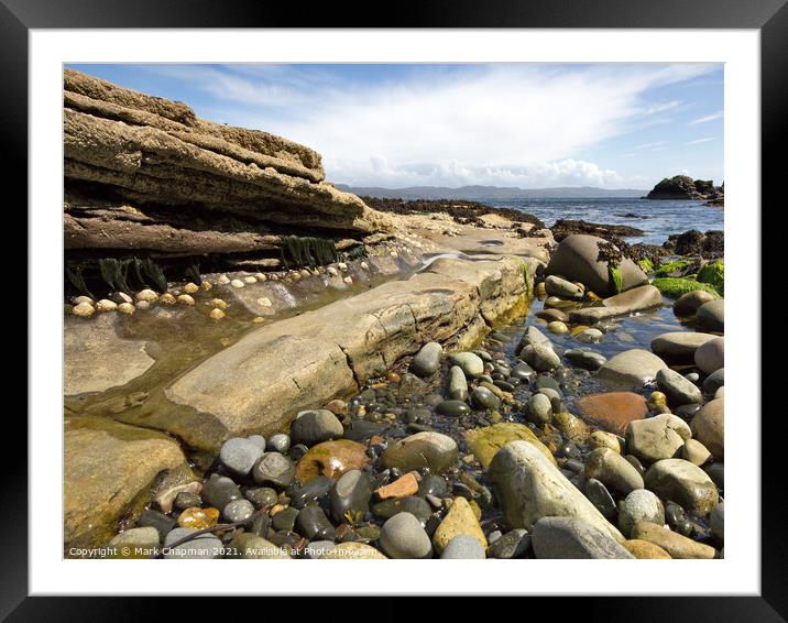 Rocky beach, Glasnakille, Elgol, Skye Framed Mounted Print by Photimageon UK