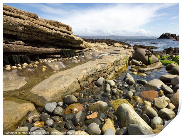 Rocky beach, Glasnakille, Elgol, Skye Print by Photimageon UK