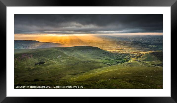 Brecon Beacons National Park Framed Mounted Print by Heidi Stewart