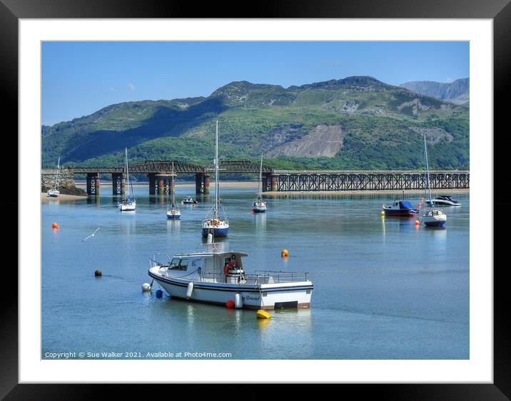 Barmouth Framed Mounted Print by Sue Walker