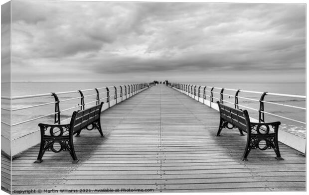 Saltburn Pier Canvas Print by Martin Williams