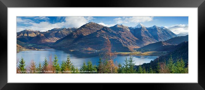 The Five Sisters of Kintail Framed Mounted Print by Justin Foulkes
