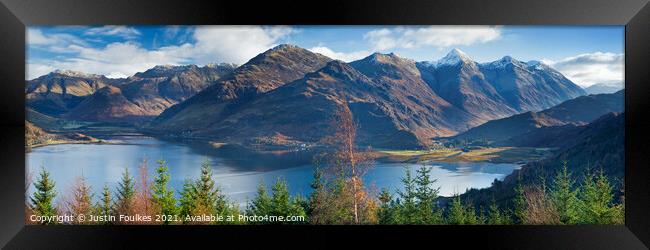 The Five Sisters of Kintail Framed Print by Justin Foulkes
