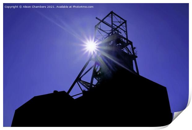 Barnsley Main Colliery Print by Alison Chambers