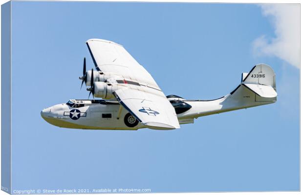 Consolidated Catalina G-PBYA Canvas Print by Steve de Roeck