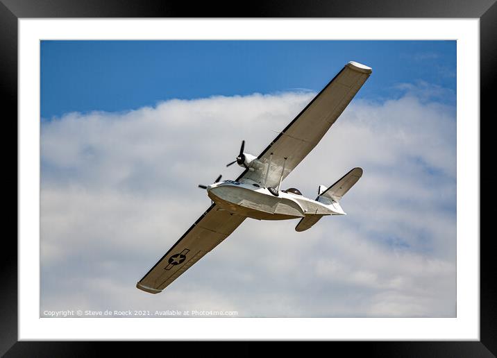 Consolidated PBY Catalina Framed Mounted Print by Steve de Roeck