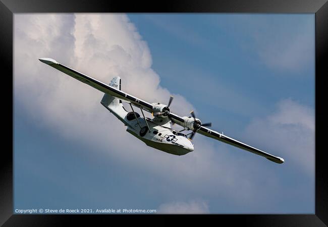 Consolidated PBY Catalina Framed Print by Steve de Roeck