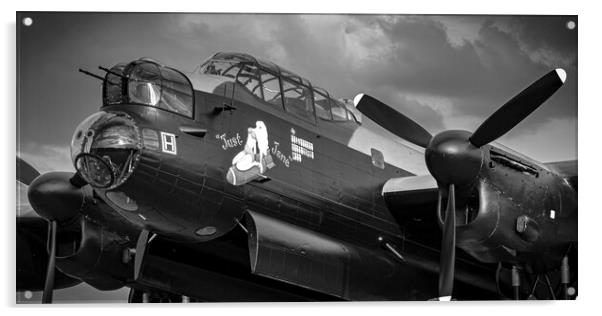 Lancaster Bomber Just Jane Acrylic by J Biggadike