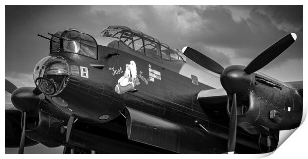 Lancaster Bomber Just Jane Print by J Biggadike