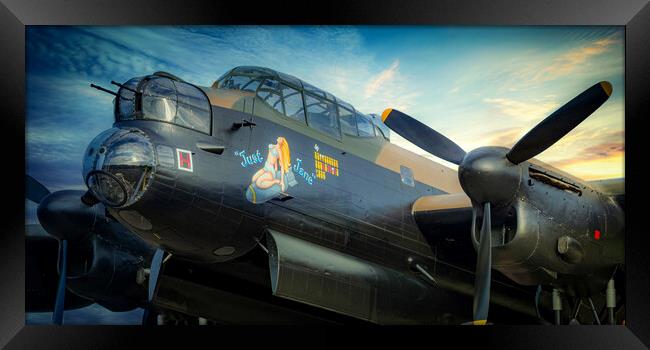 Lancaster Bomber Just Jane Framed Print by J Biggadike